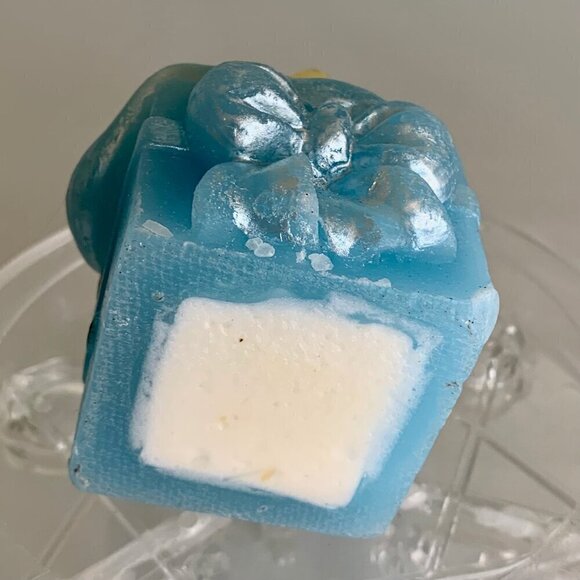 Teddy Bear Candle Happy Bear Blue Yellow Wax Baby Boy Unique Shower Gift Vintage - Picture 12 of 14